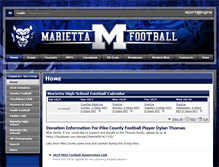 Tablet Screenshot of bluedevil-football.com